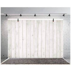 Vintage White Wood Background 7x5 ft Rustic Gray Photography Backdrop